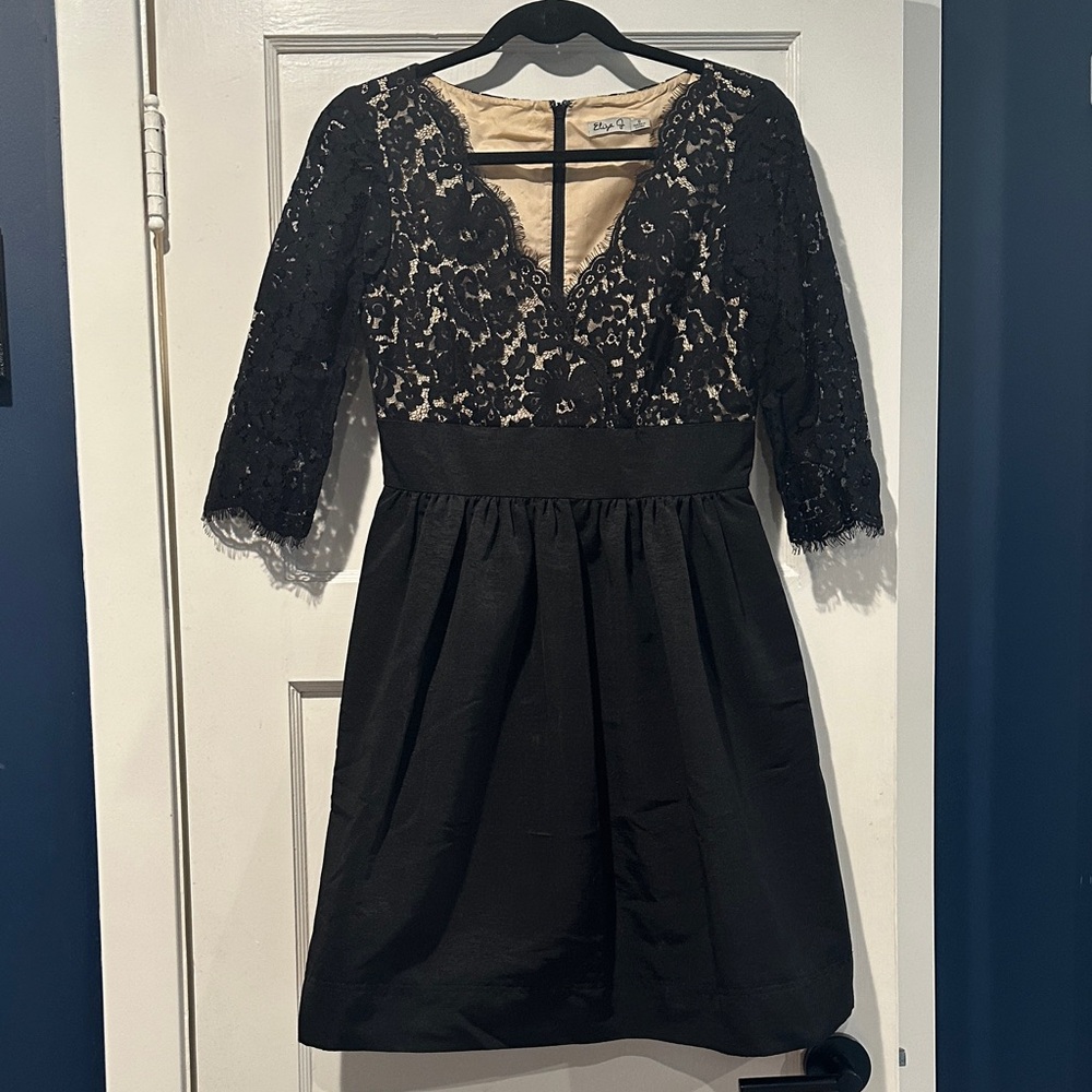 Eliza J Black Lace Dress